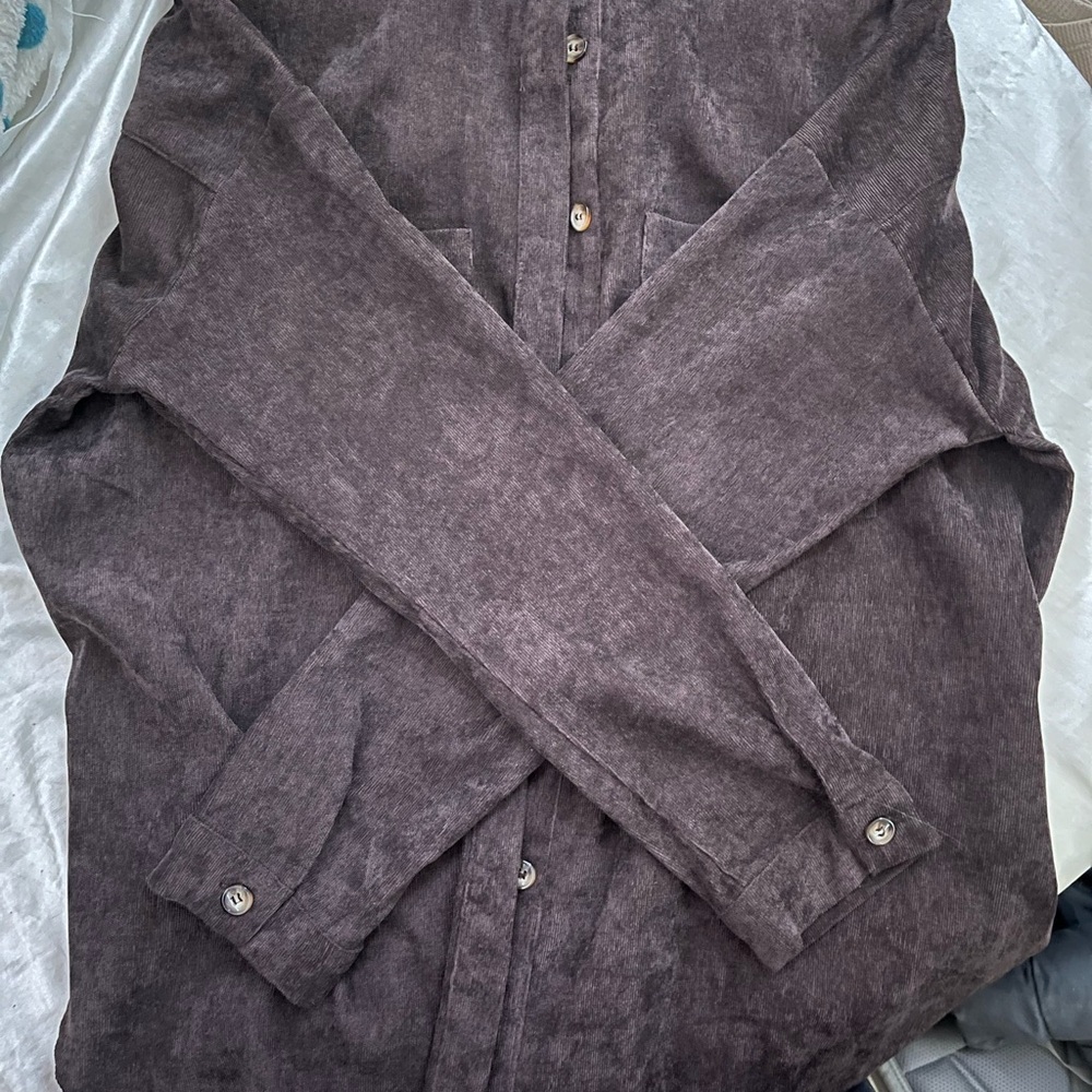 Kendall & Kylie Dark Brown Shirt Jacket